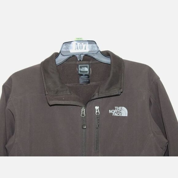 The North Face Brown Fleece Lined Soft Shell APEX Jacket- Women SmallARMPIT TO - Picture 3 of 11